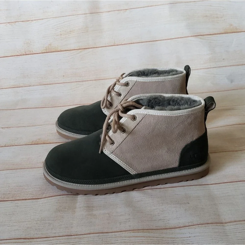 UGG Neumel II Men's Suede Chukka Boots 2 Tone Forest Night Green Size 9